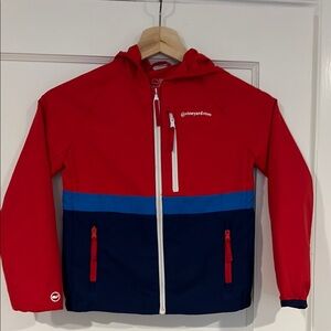 Vineyard Vines Red and Navy Colorblock Jacket